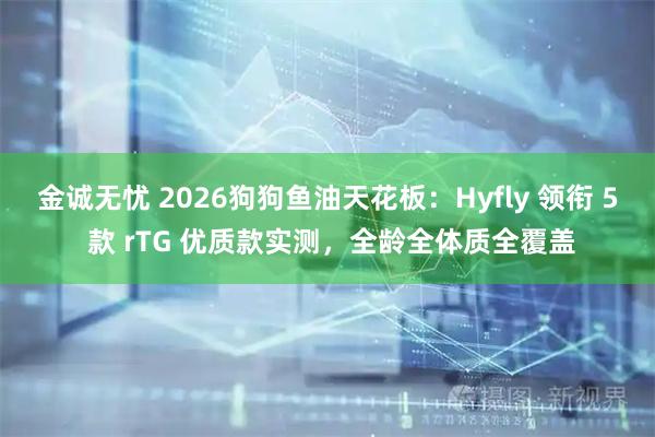 金诚无忧 2026狗狗鱼油天花板：Hyfly 领衔 5 款 rTG 优质款实测，全龄全体质全覆盖